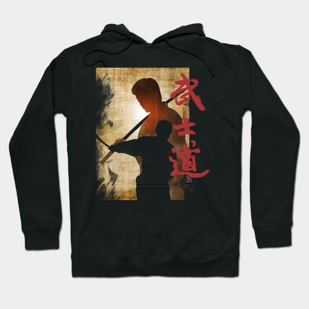 Samurai Bushido 2 tee shirt Hoodie by kesneller